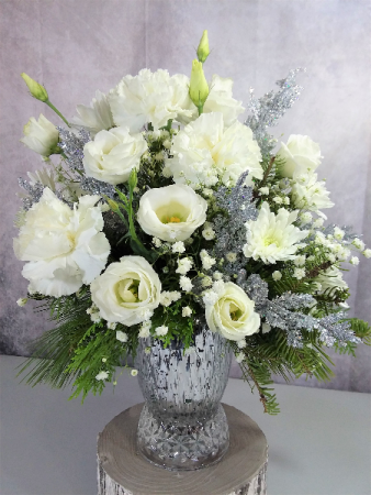 Celebrate a White Christmas fresh flowers
