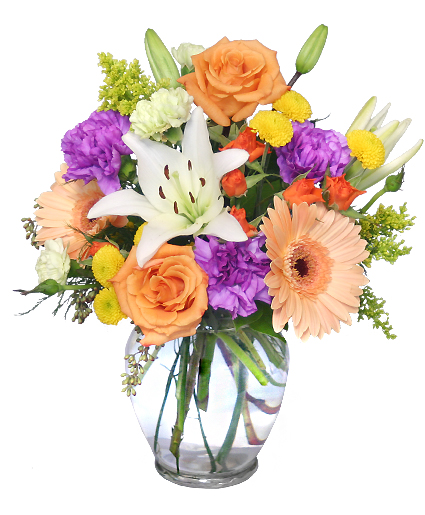 Vibrant and Cheery Floral Stand