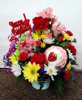 Celebrate The Day FHF-B01 Fresh Flower Keepsake (Local Delivery Only)