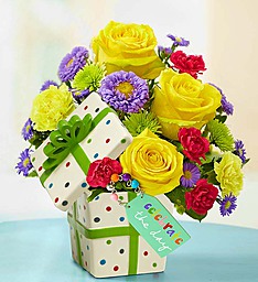 “Celebrate the Day” Present Bouquet Fresh Arrangement in Vienna, WV | FOX'S FLORAL AND GIFTS “Celebrate the Day” Present Bouquet Fresh Arrangement in Vienna, WV | FOX'S FLORAL AND GIFTS