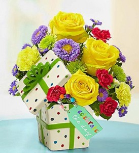 Celebrate the Day Present Bouquet Fresh Arrangement