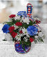 Celebrate The Red White and Blue FHF-FJ2 Fresh Flower Keepsake (Local Delivery Only)