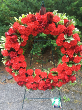 Celebrating of Life Wreath Standing Spray