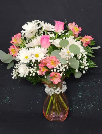Celebrating You!  FHF-M01 (Local Delivery Only) Fresh Floral Vase Arrangement