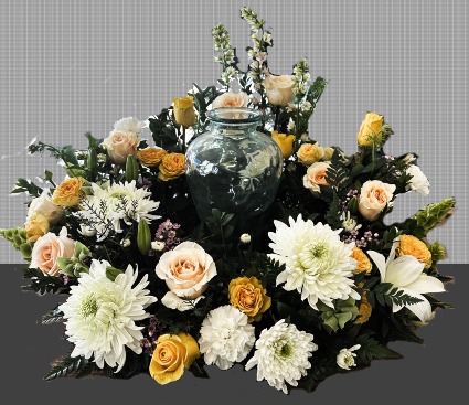 Celebrating You funeral wreath