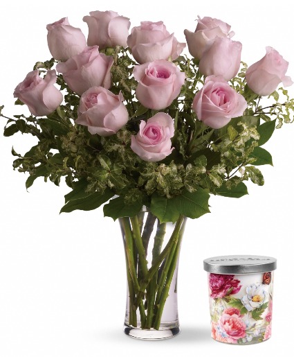 CELEBRATE With Our Candle and Roses Set