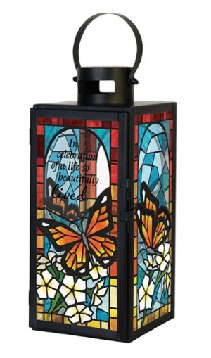 "Celebration of Life" Stained Glass Lantern 
