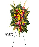 Celebration of Life Standing Spray  Fresh cut flowers 