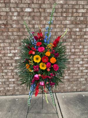 Celebration of Life Standing Spray Funeral Easel