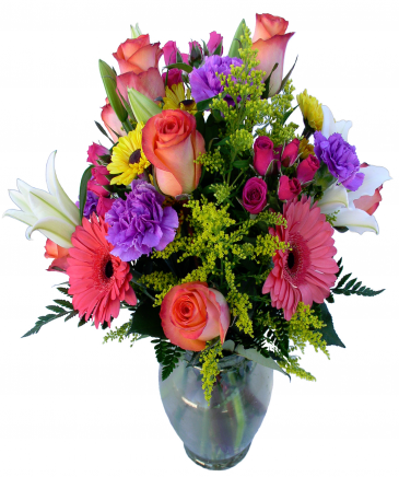 Celebration Vase Arrangement in Akron, PA | ROXANNE'S FLOWERS