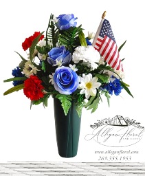 Cemetary Cone ONLY 1 LEFT IN STOCK Silk memorial Flowers ORDER TODAY