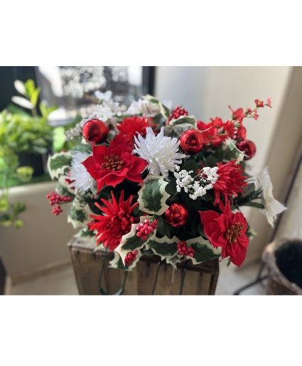 Cemetery headstone saddle 