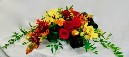 Thanksgiving Love Fall colors centerpiece