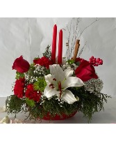 CENTER PIECE EN BOWL RED CENTER PIECE