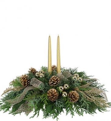 GOLDEN CENTERPIECE TRAY