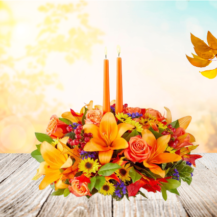 Centerpiece colorful Falls o autumn