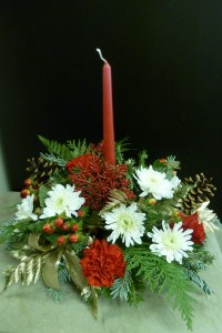 Centerpiece with 1 Candle 