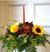 Centerpiece with Candle Floral