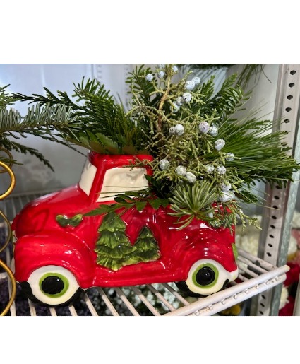 Ceramic Christmas Truck