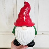 Ceramic Gnome Cookie Jar Arrangement 