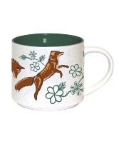 Ceramic Mug, Foxes 