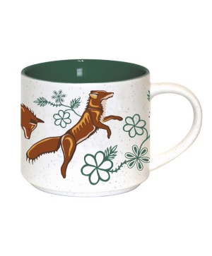 Ceramic Mug, Foxes 