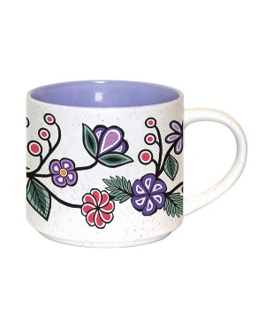 Ceramic Mug, Ojibwe Florals 
