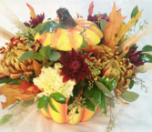 Ceramic Pumpkin arrg fall centerpiece