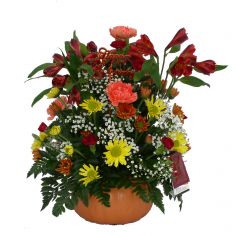 Ceramic pumpkin Center Piece