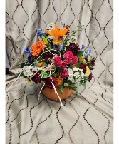 ceramic pumpkin bouquet fall