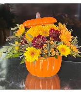 Ceramic Pumpkin with lid 