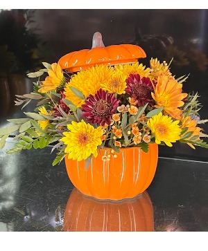 Ceramic Pumpkin with lid 