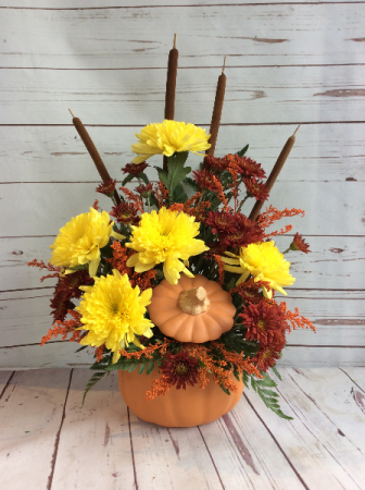 Ceramic Pumpkin W/Lid
