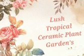 Ceramic Tropical Plant Garden Mother's Day
