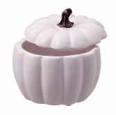 Ceramic White Pumpkin Arrangement  