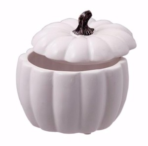 Ceramic White Pumpkin Arrangement  