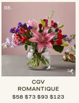 CGV Romantique FTD Vase Arrangement