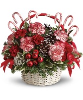 Candy cane basket  