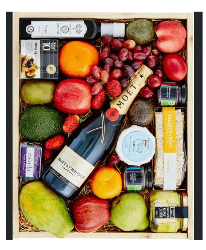 Champagne & Fruit Gift Crate  Pre-Order Next Day Delivery