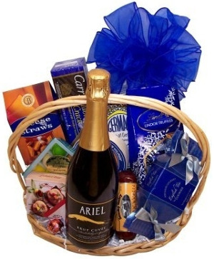 CHAMPAGNE & GOURMET   NON-ALCOHOLIC GIFT BASKET