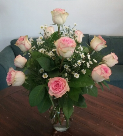 Chantilly Pink Rose Arrangement