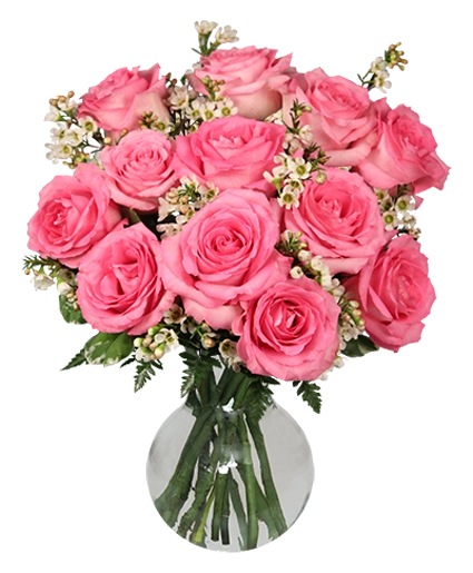 Chantilly Pink Roses Arrangement