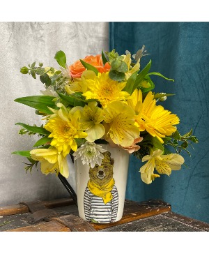 Character Bear Mug of Flowers