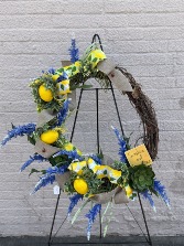 "Charlotte" Grapevine Wreath Silk arrangement