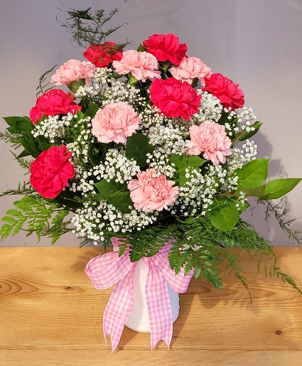 Charming Carnations Vase Arrangement