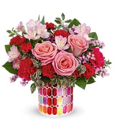 Charming Mosaic Bouquet  Keepsake arrangement