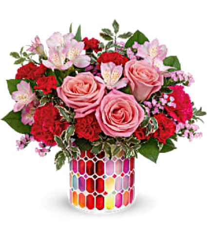 Charming Mosaic Bouquet Valentine's Day