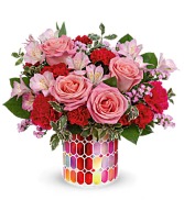 CHARMING MOSAIC FLOWER ARRANGEMENT