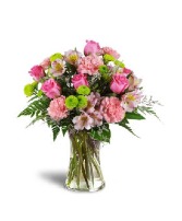 Charmingly Pink Vase Arrangement