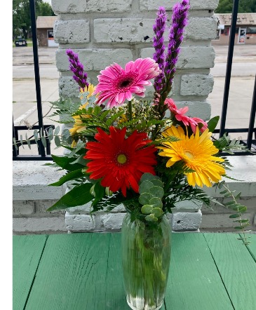 Chasing the clouds away Taller vase arrangement in Coralville, IA | Every Bloomin' Thing